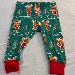 Disney Baby - Festive Gingerbread and Tree Print Baby Pants